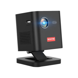 BYINTEK P19 prenosni 3D LED DLP projektor, Android, WiFi, Bluetooth, 2GB+32GB, baterija, 350 lumnov, zvočniki, max 4K UHD, HDMI + vgrajeno stojalo + torbica