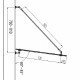 Nadstrešek za vhodna vrata 150x90 cm V1 Nadstrešek za vhodna vrata 150x90 cm V1
