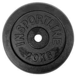 20 kg Litoželezna inSPORTline utež - kolut 20 kg Litoželezna inSPORTline utež - kolut