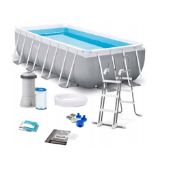 Intex Prism Frame bazen s kovinsko konstrukcijo 400 x 200 x 122 cm Intex Prism Frame bazen s kovinsko konstrukcijo 400 x 200 x 122 cm