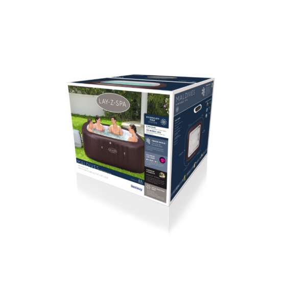 Masažni bazen Bestway Lay-Z-Spa Maldives Smart HydroJet Pro 201 x 201 x 80 cm Masažni bazen Bestway Lay-Z-Spa Maldives Smart HydroJet Pro 201 x 201 x 80 cm