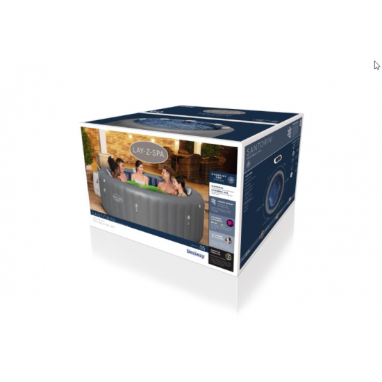 Masažni bazen Lay-Z-Spa® Santorini Smart HydroJet Pro™ 216 x 80 cm