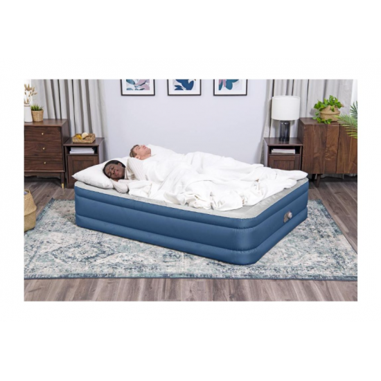 Napihljiva postelja Queen Snugable Top z vgrajeno električno tlačilko 203 x 152 x 46 cm Napihljiva postelja Queen Snugable Top z vgrajeno električno tlačilko 203 x 152 x 46 cm