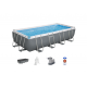 Montažni bazen Power Steel™ Rectangular 549 x 274 x 122 cm s kartušno filtrsko črpalko Montažni bazen Power Steel™ Rectangular 549 x 274 x 122 cm s kartušno filtrsko črpalko