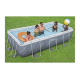 Bazen Steel Pro MAX 404x201x100 cm z vzorcem sivega marmorja s kartušno filtrsko črpalko Bazen Steel Pro MAX 404x201x100 cm z vzorcem sivega marmorja s kartušno filtrsko črpalko
