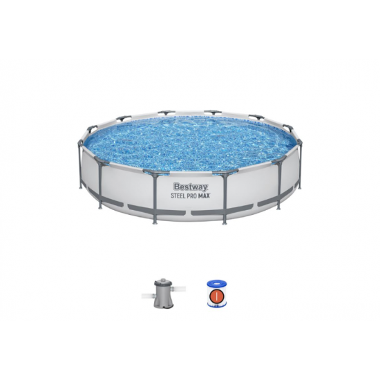 Bazen Steel Pro MAX™ 366 x 76 cm s kartušno filtrsko črpalko Bazen Steel Pro MAX™ 366 x 76 cm s kartušno filtrsko črpalko