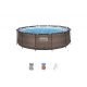 Bazen Steel Pro MAX™ z vzorcem ratana s kartušno filtrsko črpalko 366 x 100 cm Bazen Steel Pro MAX™ z vzorcem ratana s kartušno filtrsko črpalko 366 x 100 cm