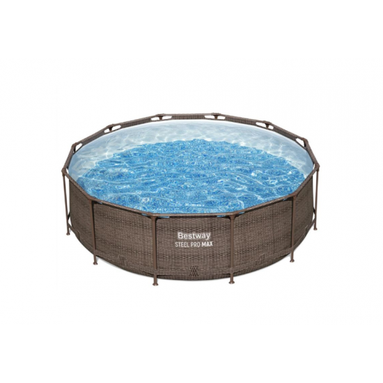 Bazen Steel Pro MAX™ z vzorcem ratana s kartušno filtrsko črpalko 366 x 100 cm Bazen Steel Pro MAX™ z vzorcem ratana s kartušno filtrsko črpalko 366 x 100 cm