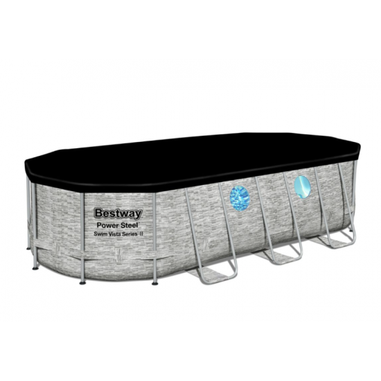 Bazen Power Steel™ Swim Vista™ 549 x 274 x 122 cm z vzorcem kamna s kartušno filtrsko črpalko Bazen Power Steel™ Swim Vista™ 549 x 274 x 122 cm z vzorcem kamna s kartušno filtrsko črpalko