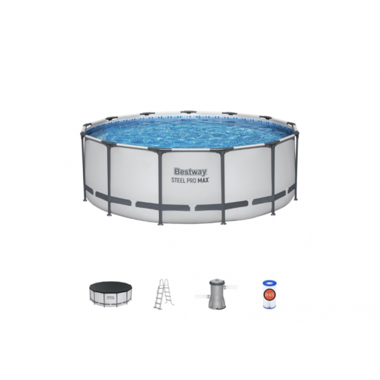 Bazen Steel Pro MAX™ 396x122 cm s kartušno filtrsko črpalko Bazen Steel Pro MAX™ 396x122 cm s kartušno filtrsko črpalko