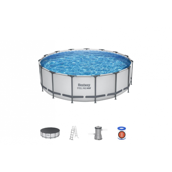 Bazen Steel Pro MAX™ 457x122 cm s kartušno filtrsko črpalko Bazen Steel Pro MAX™ 457x122 cm s kartušno filtrsko črpalko
