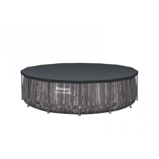 Bazen Steel Pro MAX™ 427x107 cm z vzorcem lesa s kartušno filtrsko črplako Bazen Steel Pro MAX™ 427x107 cm z vzorcem lesa s kartušno filtrsko črplako