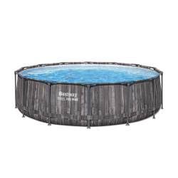 Bazen Steel Pro MAX™ 427x107 cm z vzorcem lesa s kartušno filtrsko črplako