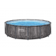 Bazen Steel Pro MAX™ 427x107 cm z vzorcem lesa s kartušno filtrsko črplako Bazen Steel Pro MAX™ 427x107 cm z vzorcem lesa s kartušno filtrsko črplako