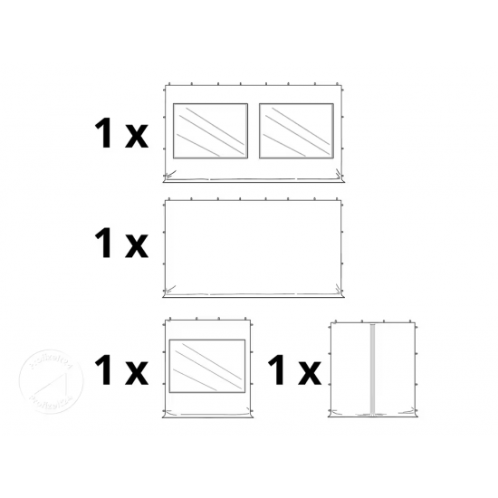 Vrtni paviljon POP UP 3x6, 4 stranice Vrtni paviljon POP UP 3x6, 4 stranice