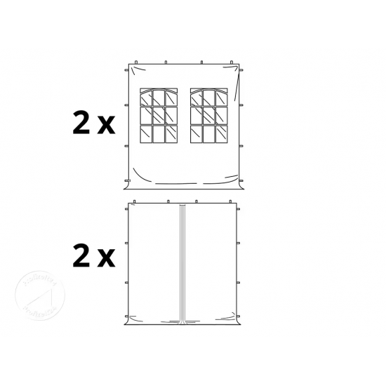 Vrtni paviljon POP UP 3x3, 4 stranice Vrtni paviljon POP UP 3x3, 4 stranice