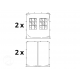 Vrtni paviljon POP UP 3x3, 4 stranice Vrtni paviljon POP UP 3x3, 4 stranice