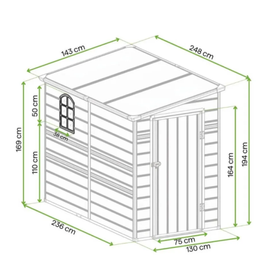 Vrtna uta Boston 5x8