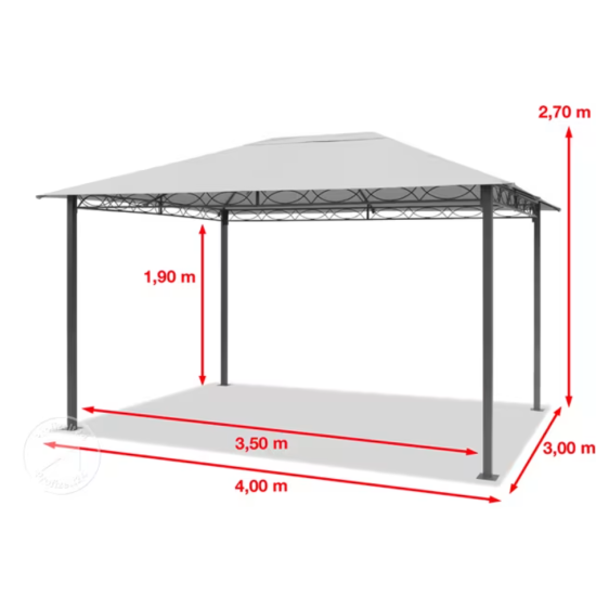 Vrtni paviljon Rendezvous 3x4