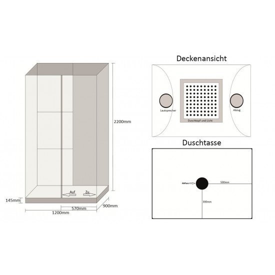 Parna tuš kabina White Luxory XL Parna tuš kabina White Luxory XL