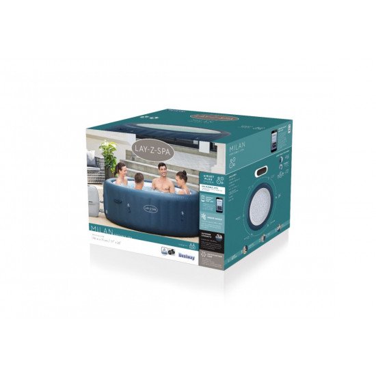 Masažni bazen Bestway Lay-Z-Spa® Milan AirJet Plus™ 196 x 71 cm Masažni bazen Bestway Lay-Z-Spa® Milan AirJet Plus™ 196 x 71 cm