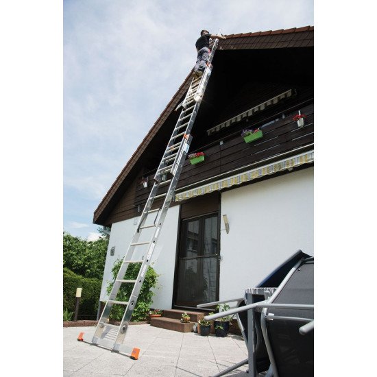 Trodelna lestev KRAUSE 3x14 stopnic, večnamenska 4.10m/10.25m/7,20m Trodelna lestev KRAUSE 3x14 stopnic, večnamenska 4.10m/10.25m/7,20m
