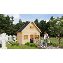 Karibu lesena hišica za igranje Kalle Karibu lesena hišica za igranje Kalle