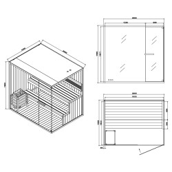Tradicionalna savna Shadow - XL