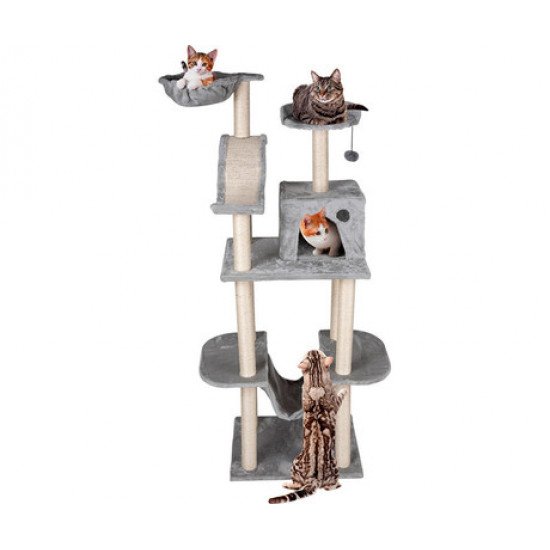 Pet Toys mačje drevo in praskalnik za mačke, 180x60x50cm, 4 nivoji Pet Toys mačje drevo in praskalnik za mačke, 180x60x50cm, 4 nivoji