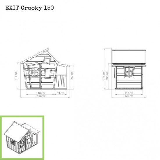 Otroška hiška Crooky 150 Otroška hiška Crooky 150