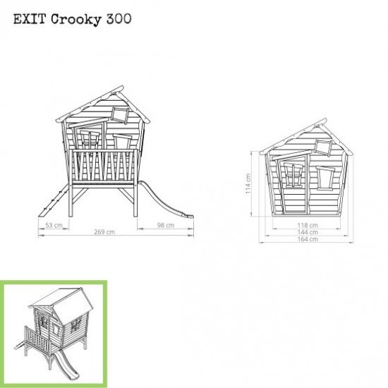 Otroška hiška Crooky 300 Otroška hiška Crooky 300