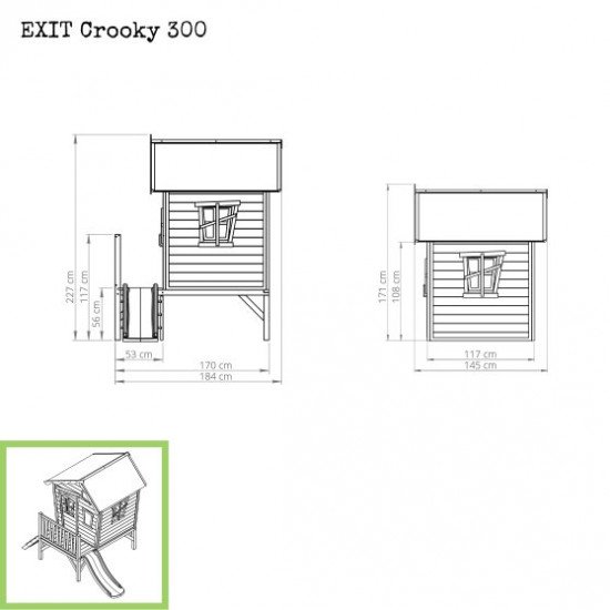 Otroška hiška Crooky 300 Otroška hiška Crooky 300