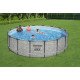Bazen Steel Pro MAX™ 488x122 cm z vzorcem kamna s kartušno filtrsko črplako Bazen Steel Pro MAX™ 488x122 cm z vzorcem kamna s kartušno filtrsko črplako