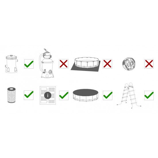 Bazen Steel Pro™ MAX set s filtrsko črpalko 457 x 107 cm Bazen Steel Pro™ MAX set s filtrsko črpalko 457 x 107 cm