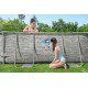 Bazen Power Steel Swim Vista 488x305x107 cm z vzorcem kamna s filtrsko črpalko na pesek Bazen Power Steel Swim Vista 488x305x107 cm z vzorcem kamna s filtrsko črpalko na pesek