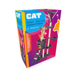 Pet Toys mačje drevo in praskalnik za mačke, 140x50x35cm, 3 nivoji Pet Toys mačje drevo in praskalnik za mačke, 140x50x35cm, 3 nivoji