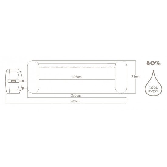 Masažni bazen Lay-Z-Spa® Grenada AirJet™ 236 x 71 cm Masažni bazen Lay-Z-Spa® Grenada AirJet™ 236 x 71 cm