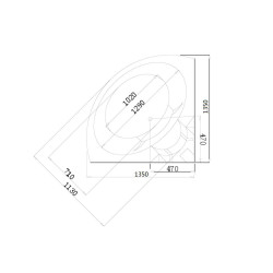 Masažna kad LAGUNA - L Mini