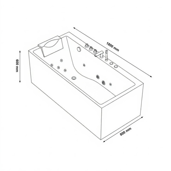 Masažna kad z ergonomsko obliko Bakal Masažna kad z ergonomsko obliko Bakal