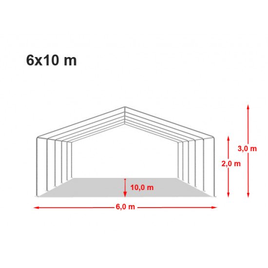 Prireditveni šotor 6x10 PVC ponjava 700g Prireditveni šotor 6x10 PVC ponjava 700g