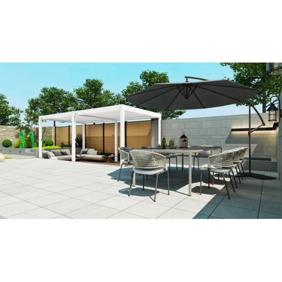 Bioklimatska pergola Antares (Samostoječa, 3 x 6, Bela, Ročni) Bioklimatska pergola Antares (Samostoječa, 3 x 6, Bela, Ročni)