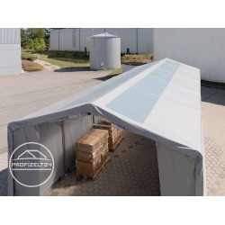 Skladiščni šotor hala 4x8 m - stranska višina 3,0 m z zadrgo in strešnimi okni, PVC 850 Skladiščni šotor hala 4x8 m - stranska višina 3,0 m z zadrgo in strešnimi okni, PVC 850