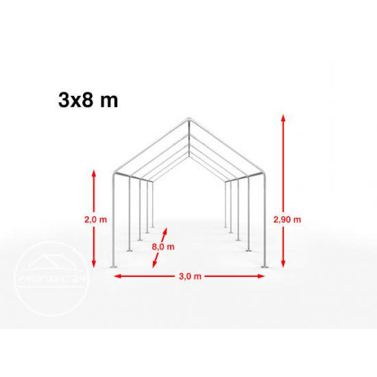 Prireditveni šotor 3x8 PE ponjava 450g