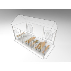 Prireditveni šotor 3x6 PE ponjava 450g Prireditveni šotor 3x6 PE ponjava 450g