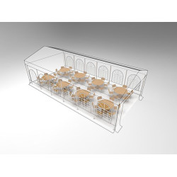 Prireditveni šotor 6x12 PE ponjava 450 Prireditveni šotor 6x12 PE ponjava 450