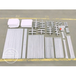 Skladiščni šotor 6x8 m, negorljiv - stranska višina 2,6 m, PVC ponjava 1400 z osnovnim okvirjem Skladiščni šotor 6x8 m, negorljiv - stranska višina 2,6 m, PVC ponjava 1400 z osnovnim okvirjem