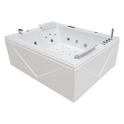 Hidromasažna kad DIABLO 666, bela, 180x150 CM Hidromasažna kad DIABLO 666, bela, 180x150 CM