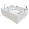 Hidromasažna kad DIABLO 666, bela, 180x150 CM
