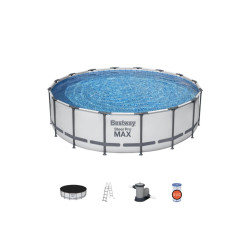 Montažni bazen Steel Pro MAX™ 488 x 122 cm s kartušno filtrsko črpalko Montažni bazen Steel Pro MAX™ 488 x 122 cm s kartušno filtrsko črpalko