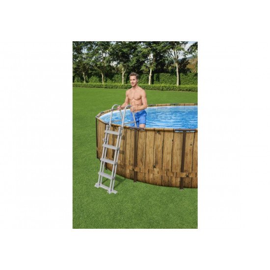 Bazen Power Steel™ Swim Vista 549 x 122 cm z vzorcem lesa s kartušno filtrsko črpalko Bazen Power Steel™ Swim Vista 549 x 122 cm z vzorcem lesa s kartušno filtrsko črpalko